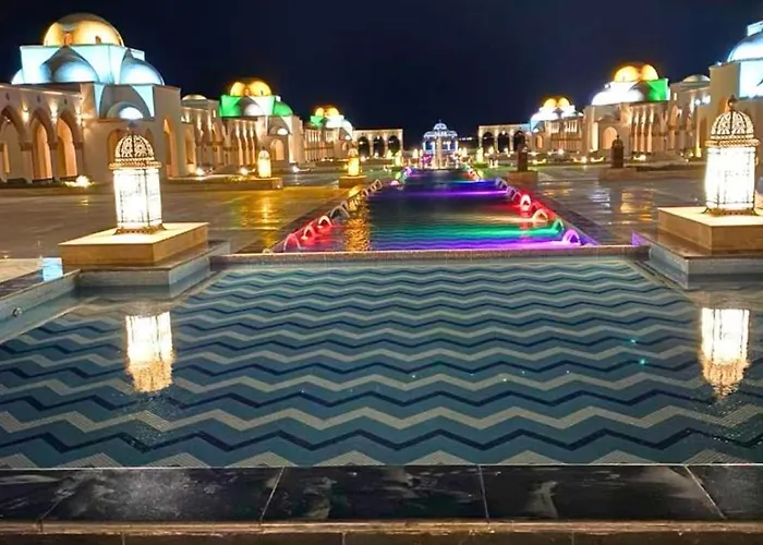 Beachfront luxury Palm Beach Piazza Private Beach Sahl Hasheesh Apartment Hurghada
